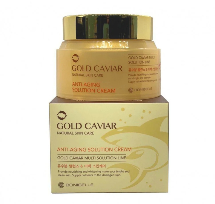 Крем для лица Enough Bonibelle Gold Caviar Anti-Aging Solution антивозрастной с экстрактом икры Cream 80 мл