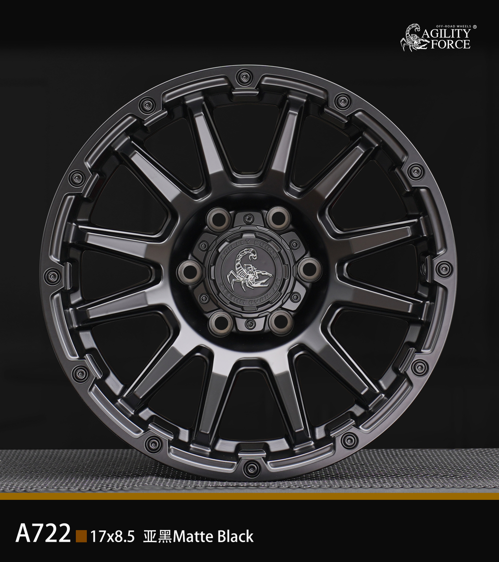 Диск колёсный литой AGILITY FORCE А722 R18 8.5 ET0 Matte Black