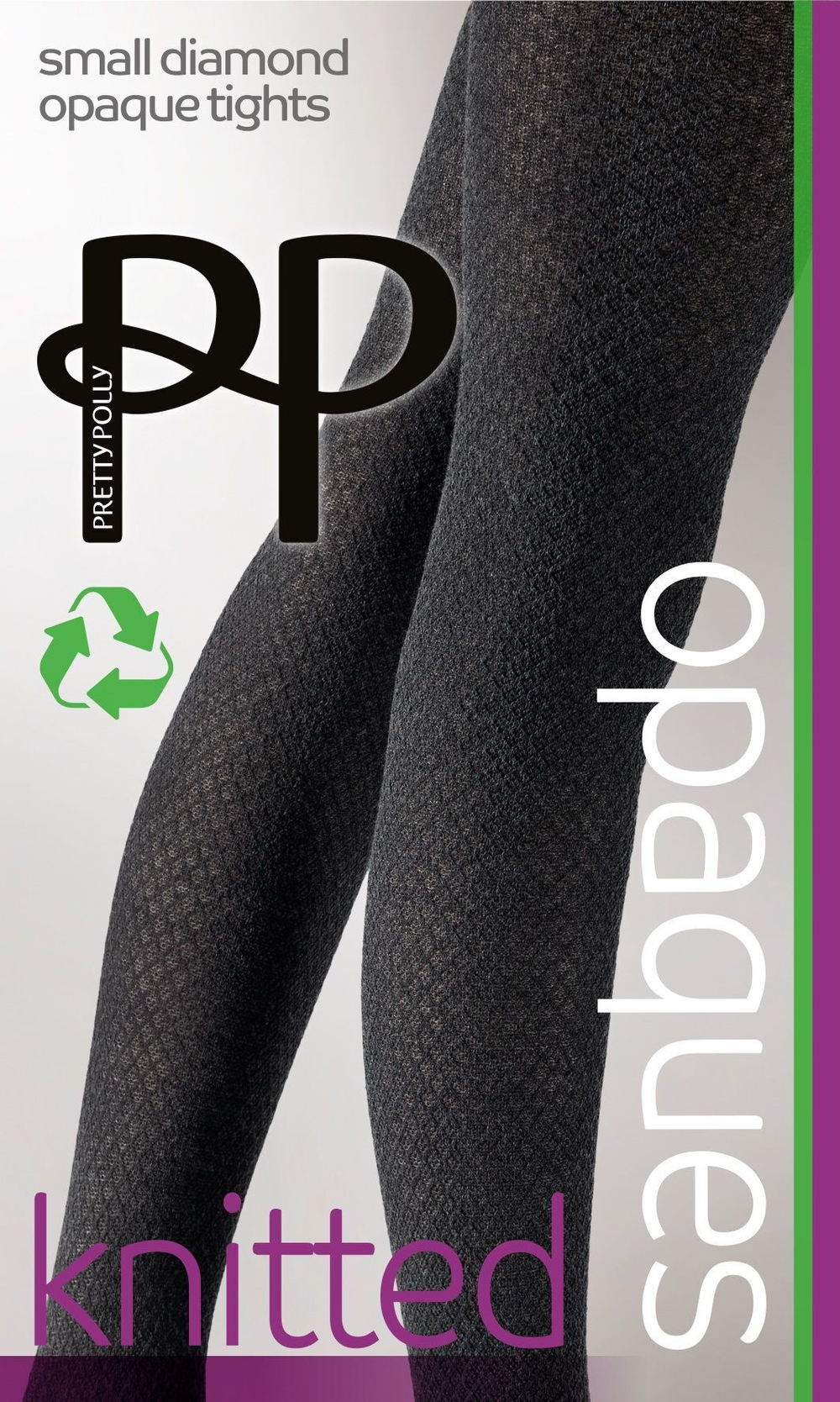 Теплые колготки Small Diamond Opaque Tights (Размер: S-M) (Цвет: темно-серый)