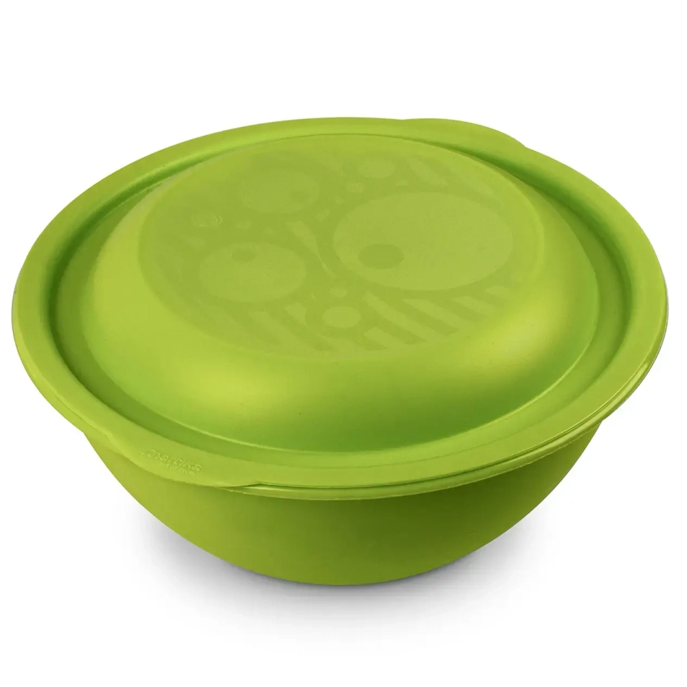 Миска салатница 3л с крышкой оливковая С46ОЛВ