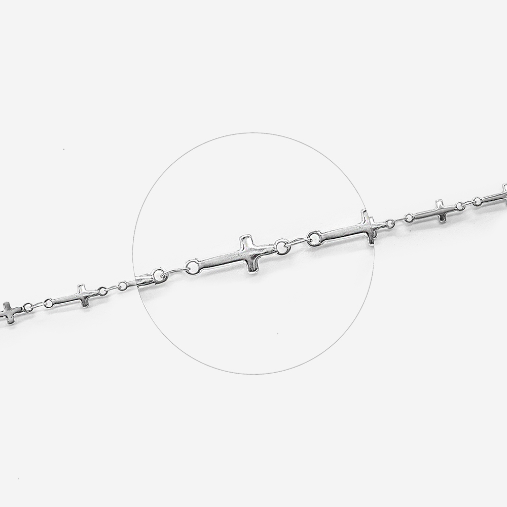 Цепь "Крестики", 4,8*13,5мм, сталь