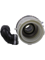 ТЭН проточный в сборе с парубком PC47 17306452 Bleckmann 2000 Вт для посудомоечной машины AEG, Electrolux, IKEA, Zanussi (140002162018, 161ZN09, HTR103ZN)