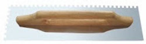 Кельма Зубчатая  ''Швецарская'' 480*130мм  зуб 8*8  нерж.полиров.сталь, дер.руч (888)   3028280