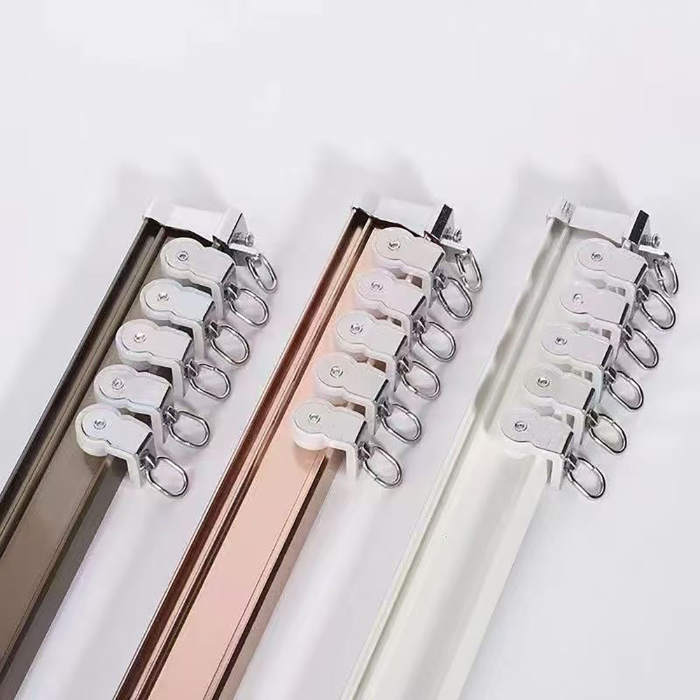 Изогнутый потолочный карниз для штор, алюминий