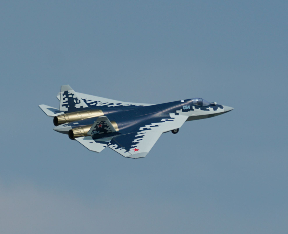 Радиоуправляемый самолет XFly , импеллерные бесколлекторные моторы Twin 40 мм SU-57 ,PNP версия без аппаратуры , аккумулятора и зарядного устройства