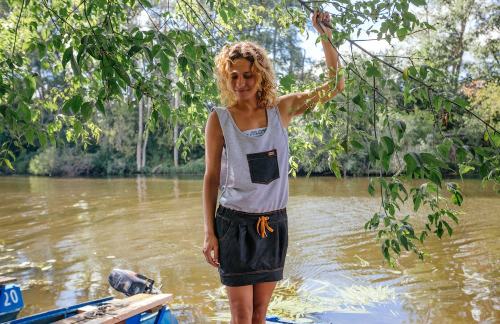 Комбинезон летний с юбкой