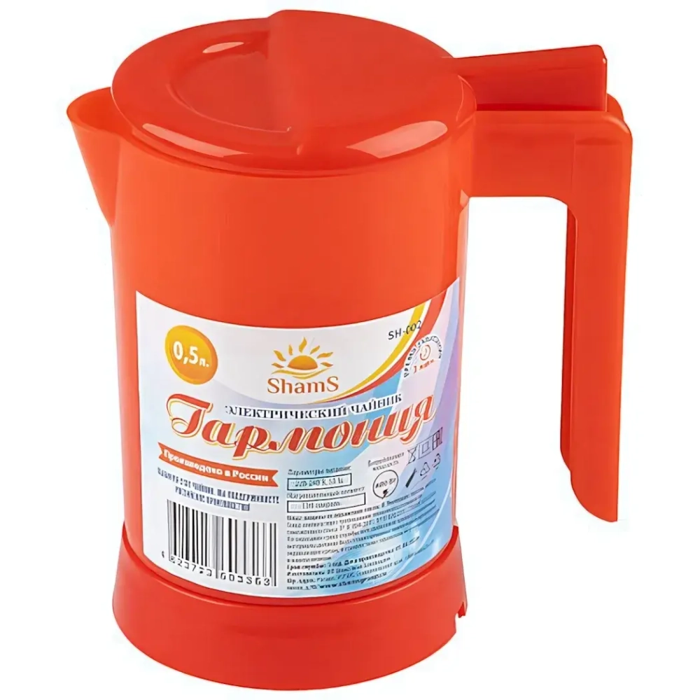 Чайник электрический 0,5л «Гармония» красный