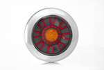 Фонарь задний Fristom FT-313 LED CHROME 3-функциональный задний 12-36V