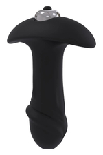 Черный анальный вибромассажер Single Speed Star Arrow Plug - 11 см.