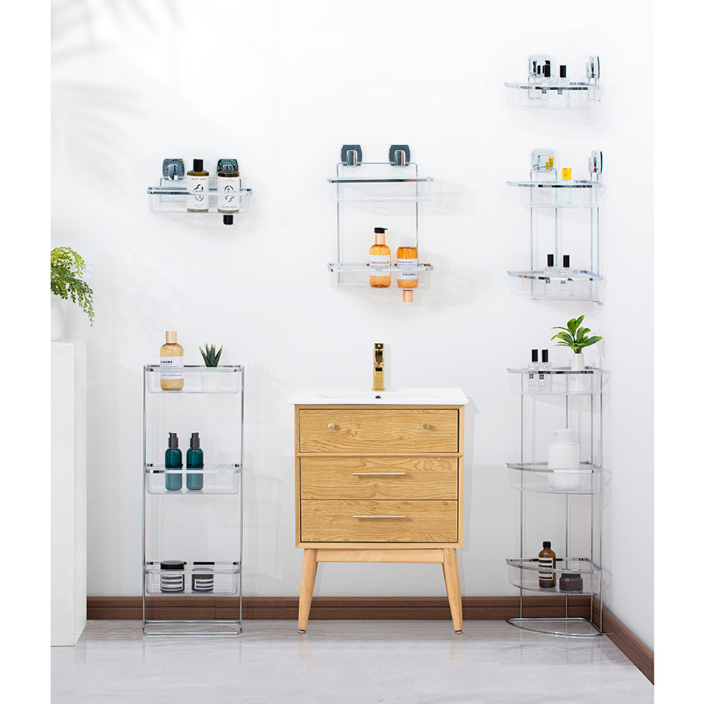 Полка для душа настенная угловая Bergenson Bjorn Siv черная