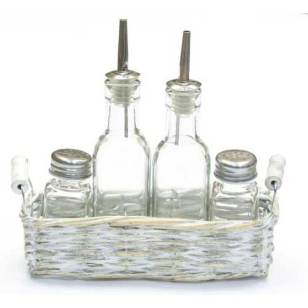 Набор для специй 4 предмета в плетеной подставке, P.L. Proff Cuisine