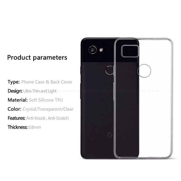 Силиконовый чехол для Google Pixel 3a (Прозрачный)