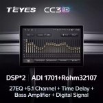 Магнитола для Hyundai Tucson 2004-2009 - Teyes CC3-2K монитор 13", QLED+2K, Android 10, ТОП процессор, 4G SIM-слот, CarPlay