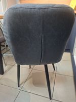 Стул Милан поворотный каркас черный ЗАМША