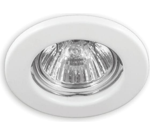 Потолочный встраиваемый светильник FERON dl10 mr16 50w g5.3 белый матовый