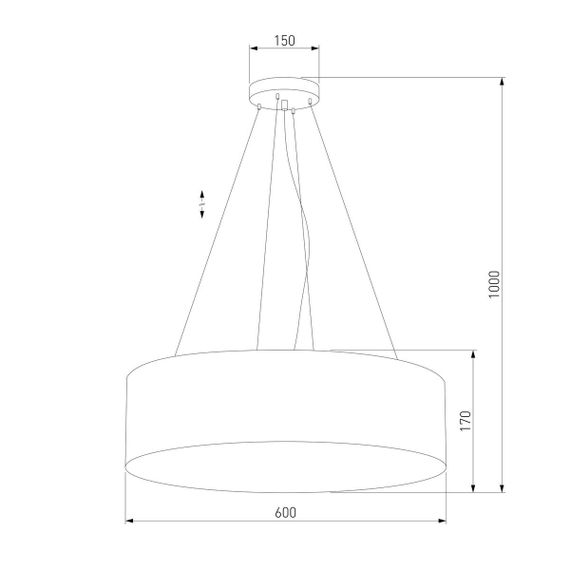 Подвесной светильник TK Lighting 4244 Rondo White