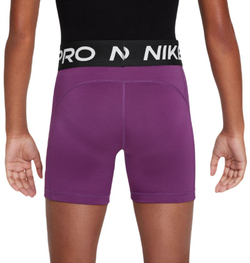Шорты для девочки теннисные Nike Girls Pro 3in Shorts - viotech/black/white