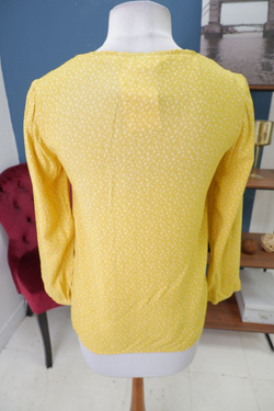 Блузка H&M желтая 40 размер