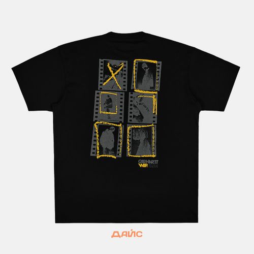 Футболка мужская Carhartt WIP Contact Sheet артикул:I033178_black - купить в магазине Дайс