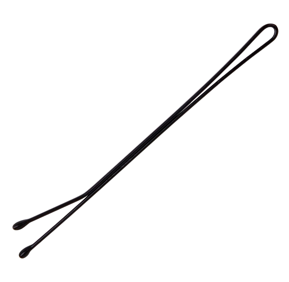 Невидимки прямые черные 70 мм, DEWAL, 40 шт