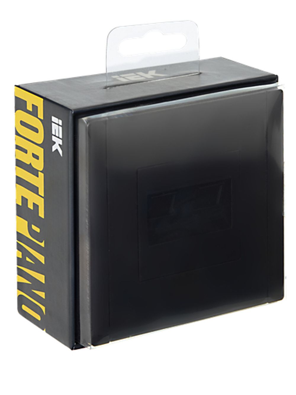 FORTE&PIANO Розетка компьютерная двойная RJ45 кат.6 FP134 черный IEK