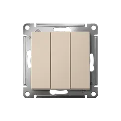 Выключатель 3-кл. AtlasDesign (сх. 1+1+1) 10AX механизм песочн. SE ATN001231