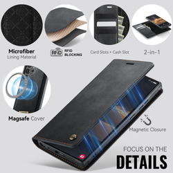 Чехол-кошелек CaseMe 2 in 1 MagSafe Samsung Galaxy S25 Ultra