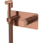 Гигиенический душ Boheme Stick 127-CB.3 со смесителем, С ВНУТРЕННЕЙ ЧАСТЬЮ, COPPER BRUSHED LINEA