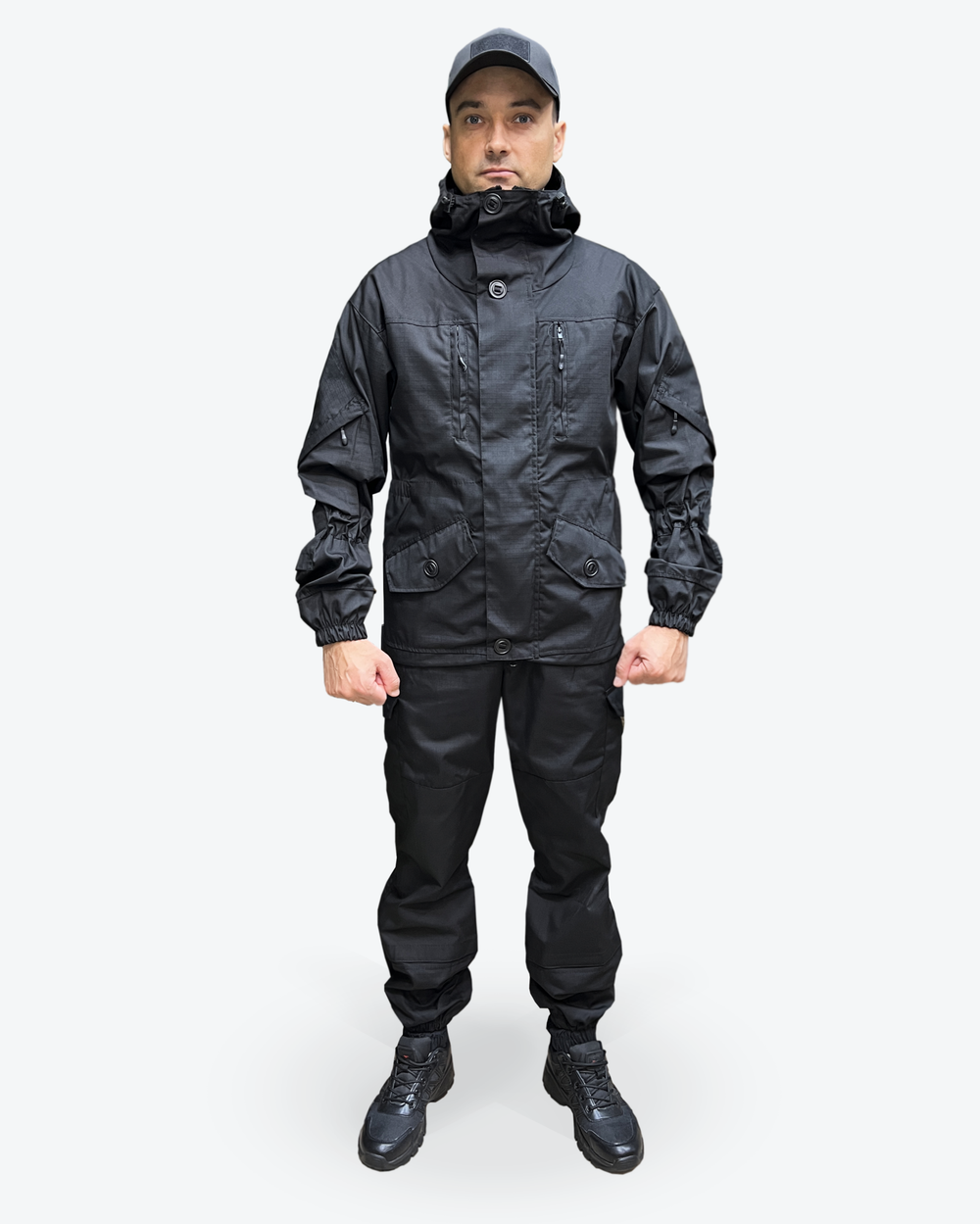 Костюм Горка 6М GRAND – Чёрный, рип-стоп, летний (Беларусь)