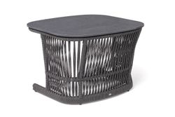 "Лугано" журнальный стол 76х76 H55 см из HPL, цвет "серый гранит"