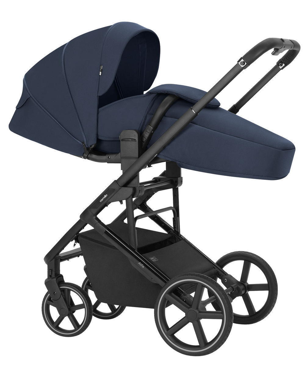 Коляска Carrello Alfa CRL-6522 2025 Cybex Aton B2 i-Size Dynamic Red 3 в 1 Denim Blue