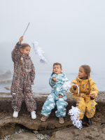 Комбинезон мембранный демисезонный Mjölk Floral Dark, утеплитель 150гр/м2