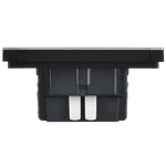 FORTE&PIANO Выключатель 1-клавишный проходной с индикацией 10А FP704M металл никель IEK