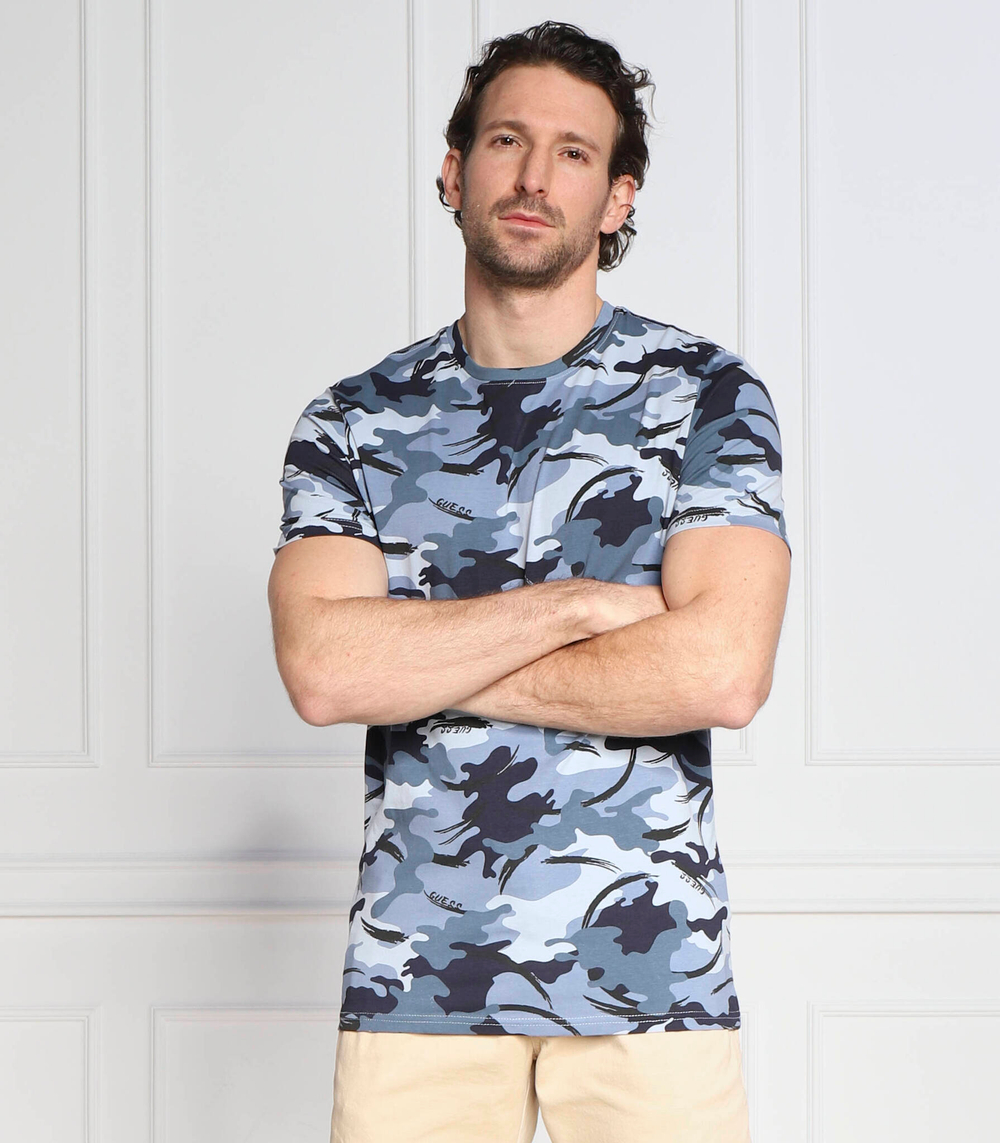 футболка eleazar GUESS - голубой(M3RI04 J1314)