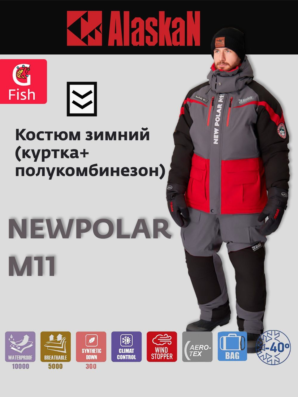 Костюм зимний NewPolar M11 (куртка+полукомбинезон)