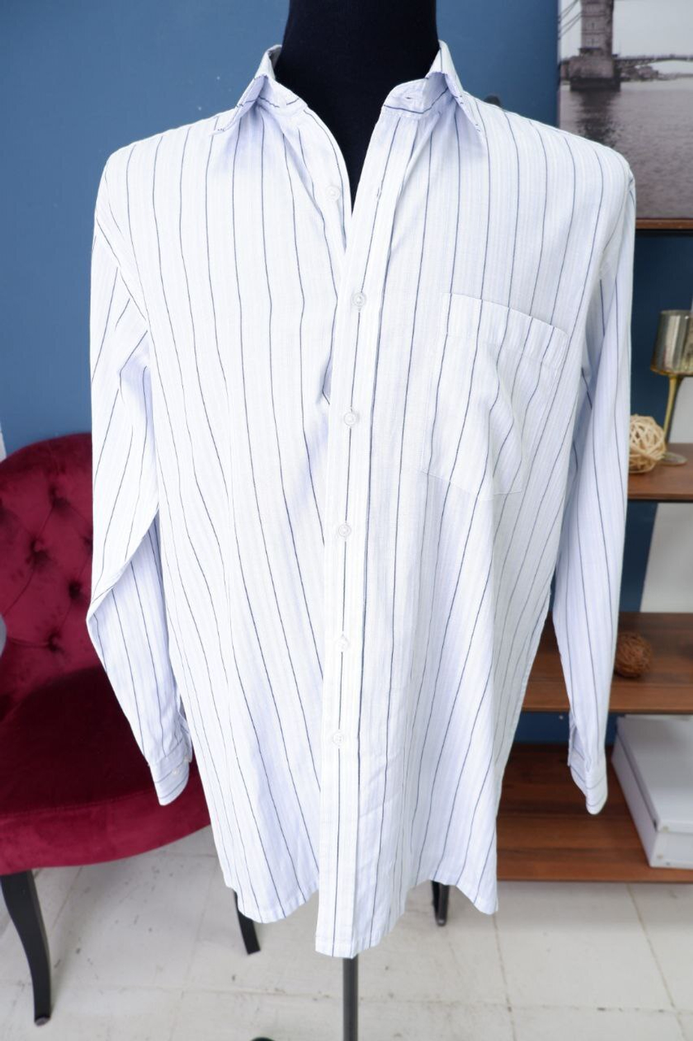 Рубашка Goleaf в полоску 52-54 размер