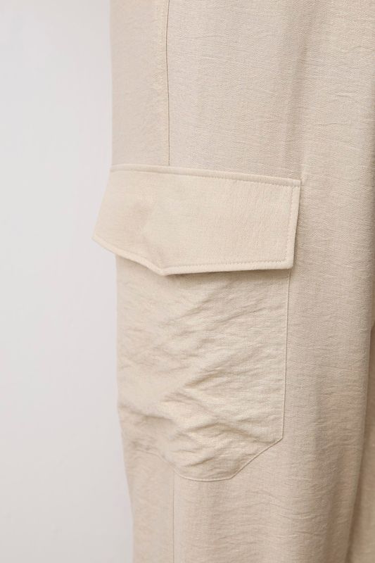 Брюки с накладными карманами, золотой