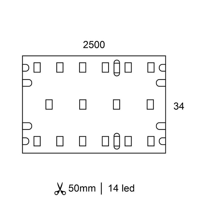 Светодиодная лента Ledron D8280-WW-824S 3000K