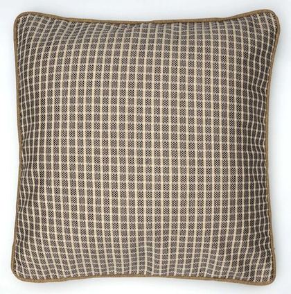 Подушка CUBEПодушка декоративная 45х45 серо-бежевая клетка Textil Roig 45x45 Серый / Бежевый