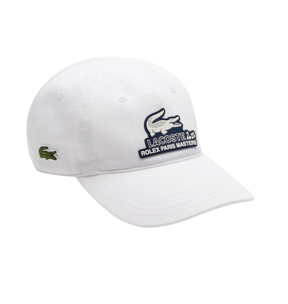 Теннисная кепка Lacoste Rolex Paris Masters Edition - white