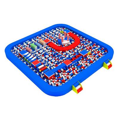 Детский сухой бассейн «Остров приключений», 9,1х9,1х2 м — для детских развлекательных центров