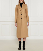 Хлопковое пальто HUGO - светло-коричневый(50526199)