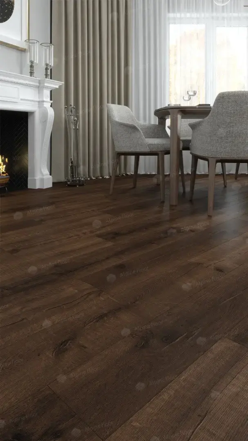 SPC ламинат Alpine Floor Дуб Мокка