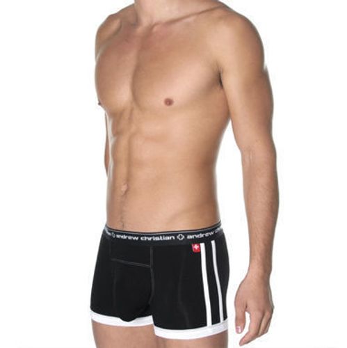 Мужские трусы хипсы Andrew Christian Black Almost Naked Hip Boxer ART786