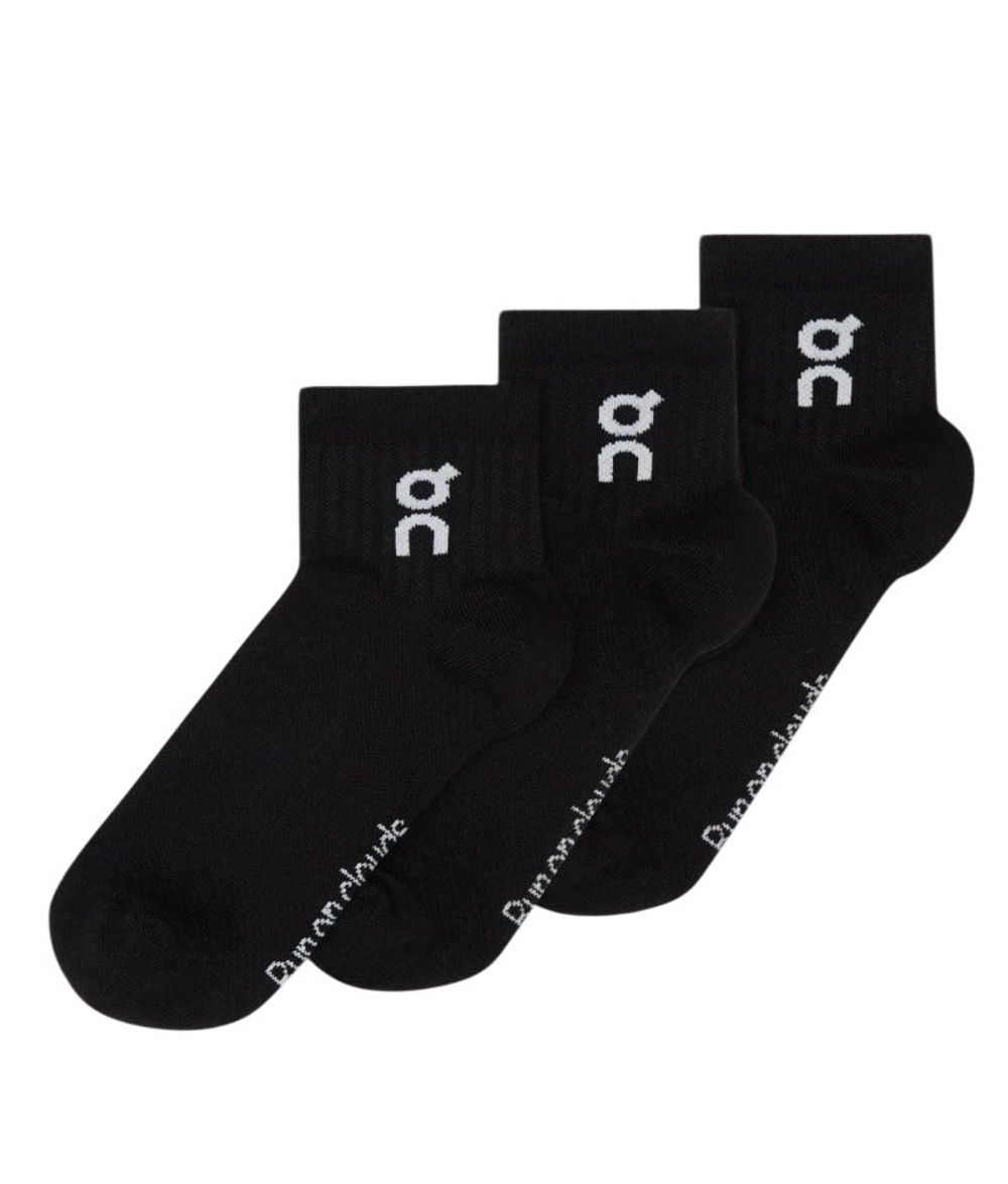 Теннисные носки On Logo Mid 3P - black