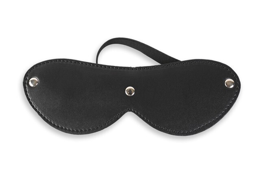 Закрытая маска на глаза на резинке (Цвет: черный)