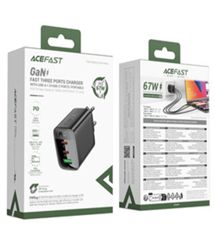 A108 PD67W GaN (2*USB-C+USB-A) charger (EU)