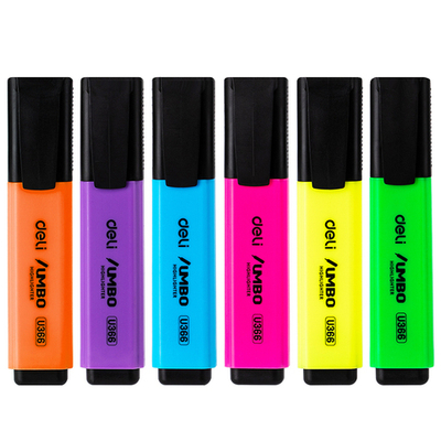 Набор текстовыделителей DELI "U366" 1-5 мм, 6 цветов