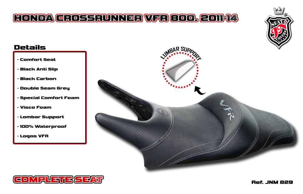 Honda Crossrunner VFR800X 2011-2014 JN-Europe полное сиденье Комфорт Вискоза (JN+Visco)