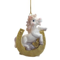 GAEM Фигурка декоративная подвесная "Лошадка", L5 W3 H7,5 см, 6в.